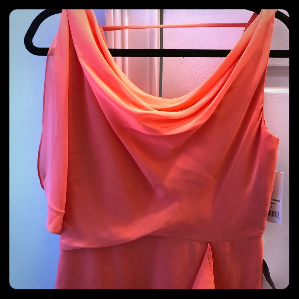 Gorgeous Grecian style coral dress